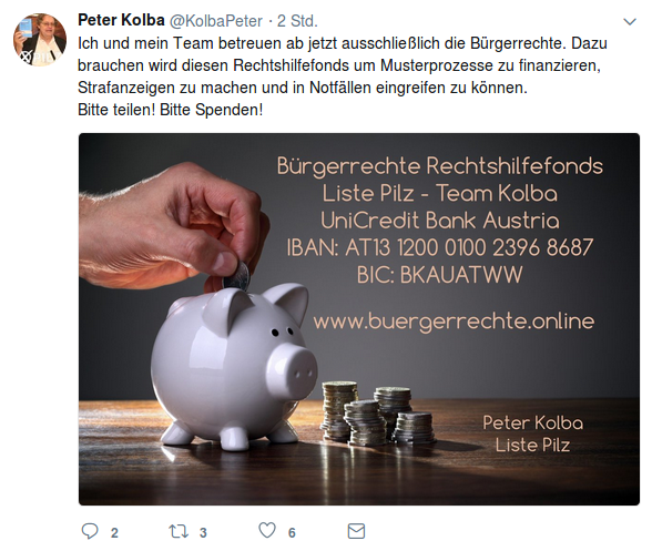 Kolba-Verbraucherschutz-Twitter-Ankündigung