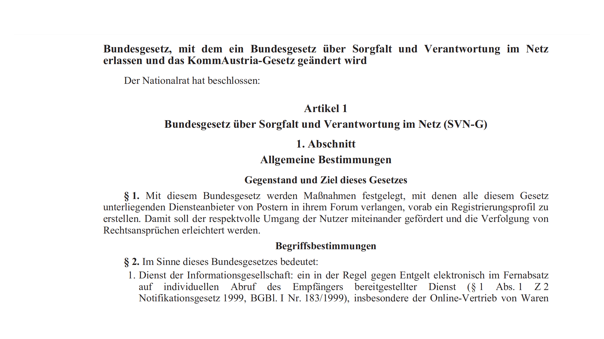 Klarnamenpflicht-Gesetz-Entwurf