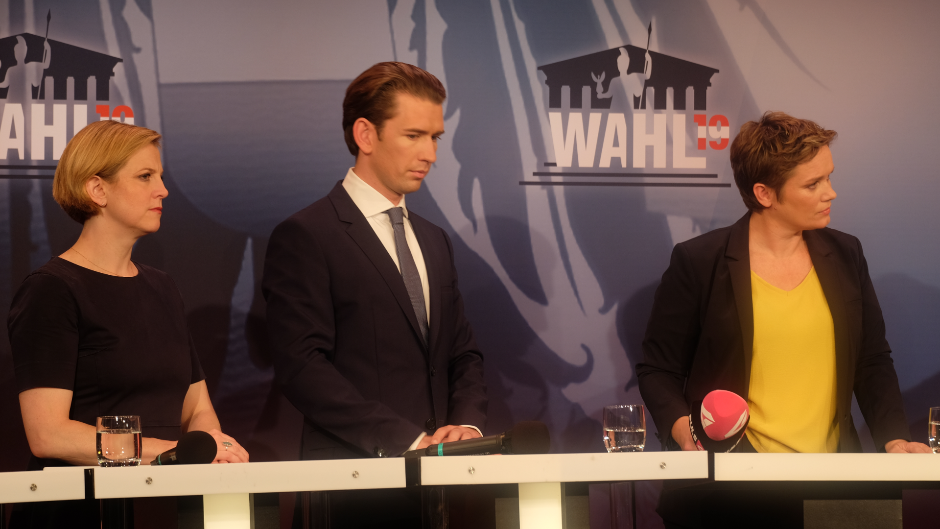 Sebastian Kurz-Beate Meinl -Reisinger-Corinna Milborn-Politik-Nationalratswahl 2019-Wien-Servus TV-Puls 4-ATV