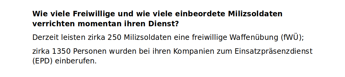 Miliz-Milizsoldaten-Covid19-Einsatz-Bundesheer-Österreich-Anzahl-Mobilisierungsquote