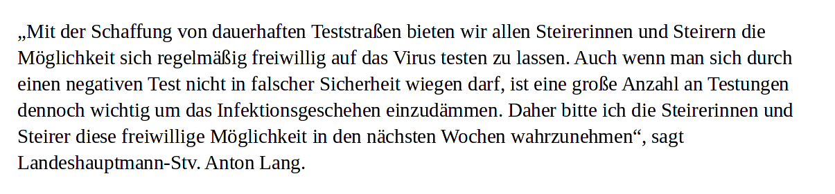 Corona-Dauertests-Stellungnahme-Anton Lang-SPÖ