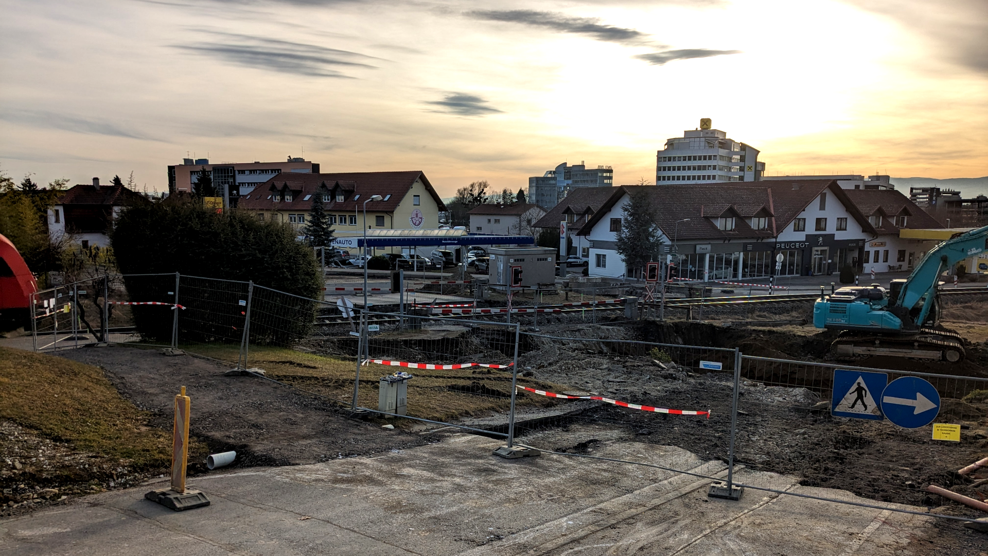 Raaba-ÖBB-Haltestelle-Eisenbahn-Graz-Gleisdorf-S3-Umbau-Baustelle