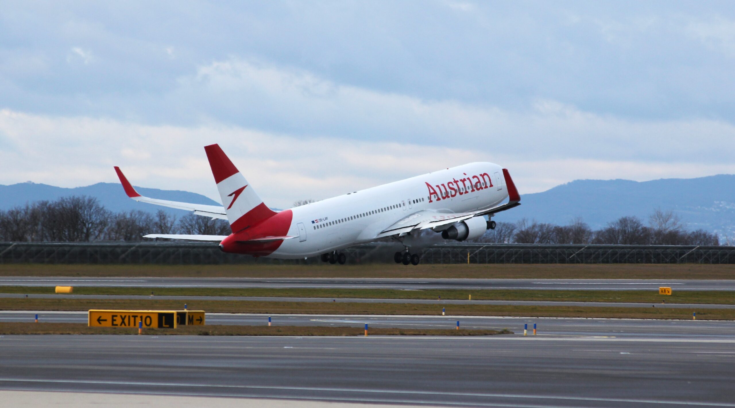 Austrian Airlines-Start-Flugzeug